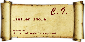 Czeller Imola névjegykártya